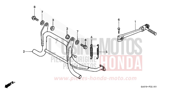 PEDAL von CB1300 Super Bold'or ABS SCHWARZ (NH1) von 1995